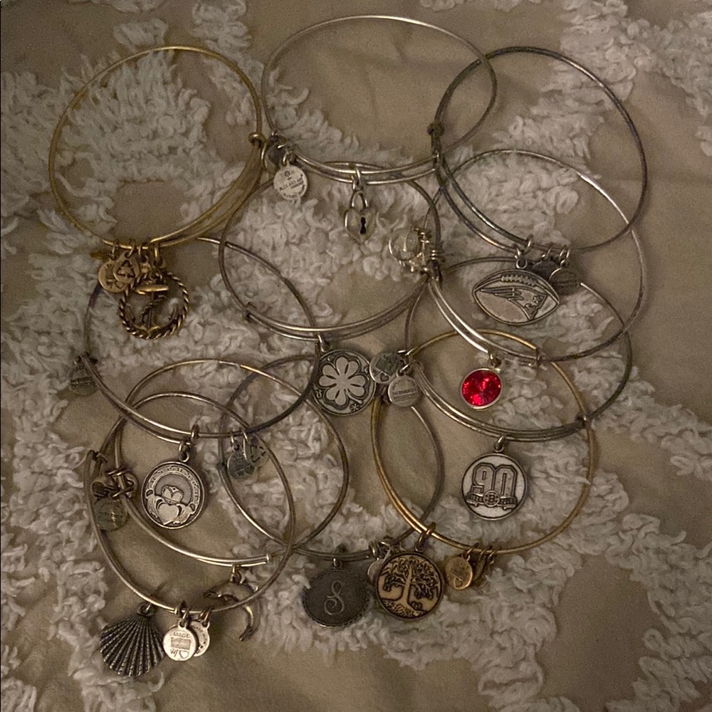 Alex and Ani Gold and Silver Charm Bracelet Collection